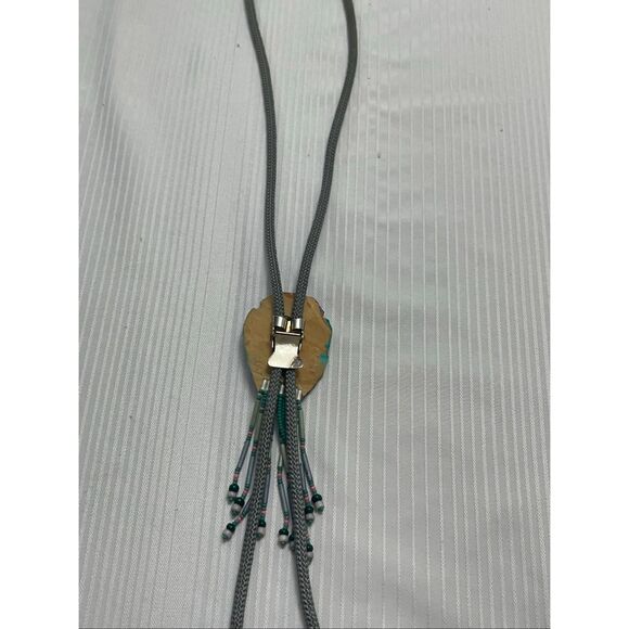 Vintage Desert Mountain Scene Southwestern Bolo Tie Rare - Picture 6 of 7
